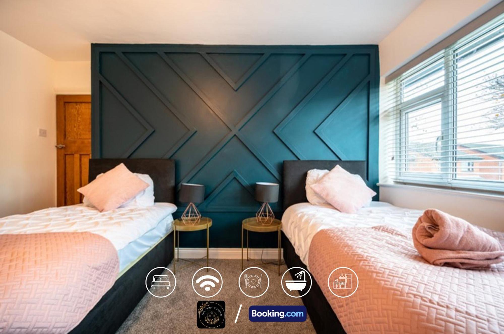 Apartament Cosy 3-Bed House, Garden & Free Parking In Stretford Manchester Zewnętrze zdjęcie